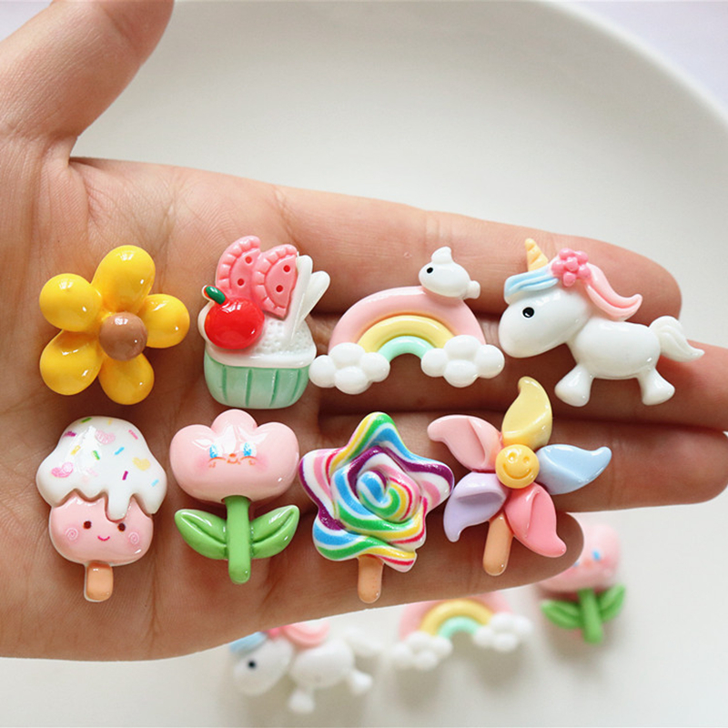 10 Pcs New Mini Cute Cartoon U - Art Craft Unicorn のレビューと価格