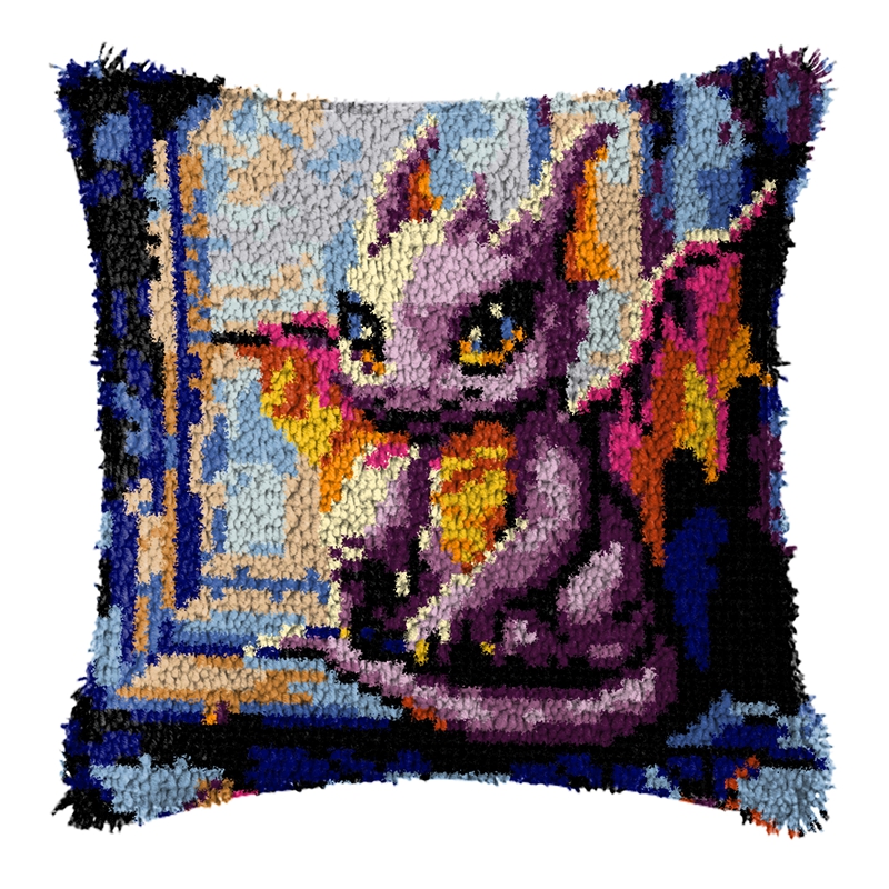 Dinosaur Latch Hook Pillow Kit - Dinosaur And Craft のレビューと価格
