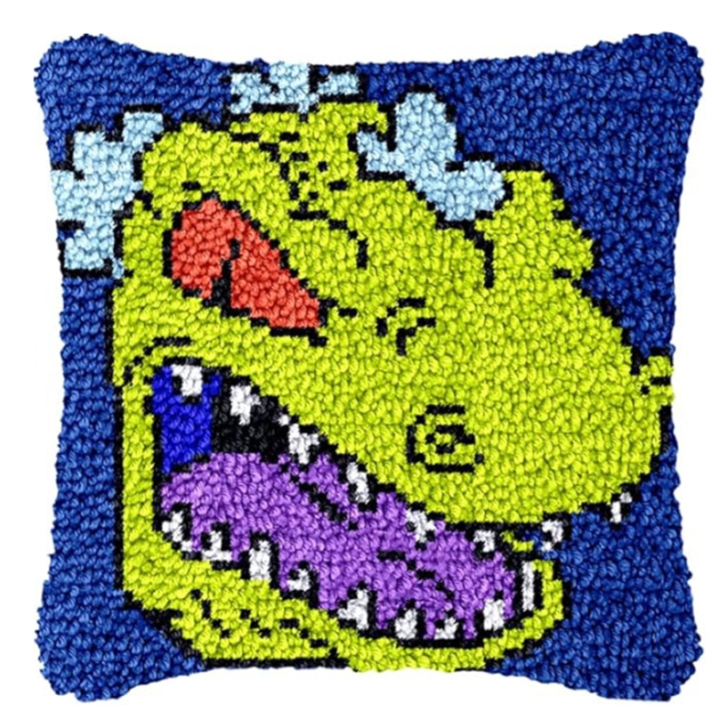 Dinosaur Latch Hook Pillow Kit - Dinosaur And Craft のレビューと価格