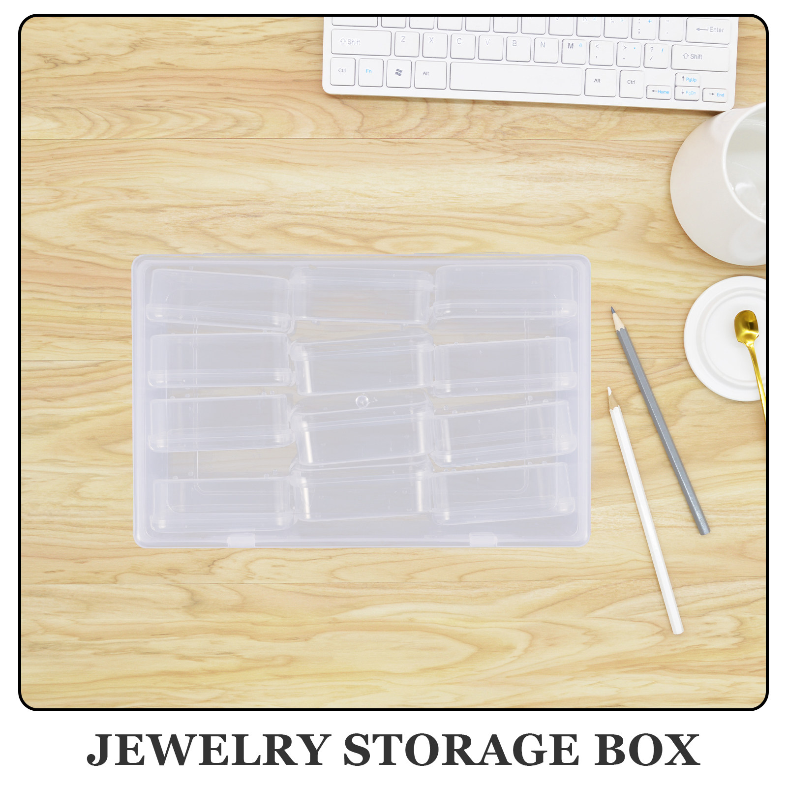 12Pcs Clear Plastic 12-Compart - The Art And Craft Of Jewelry のレビューと価格