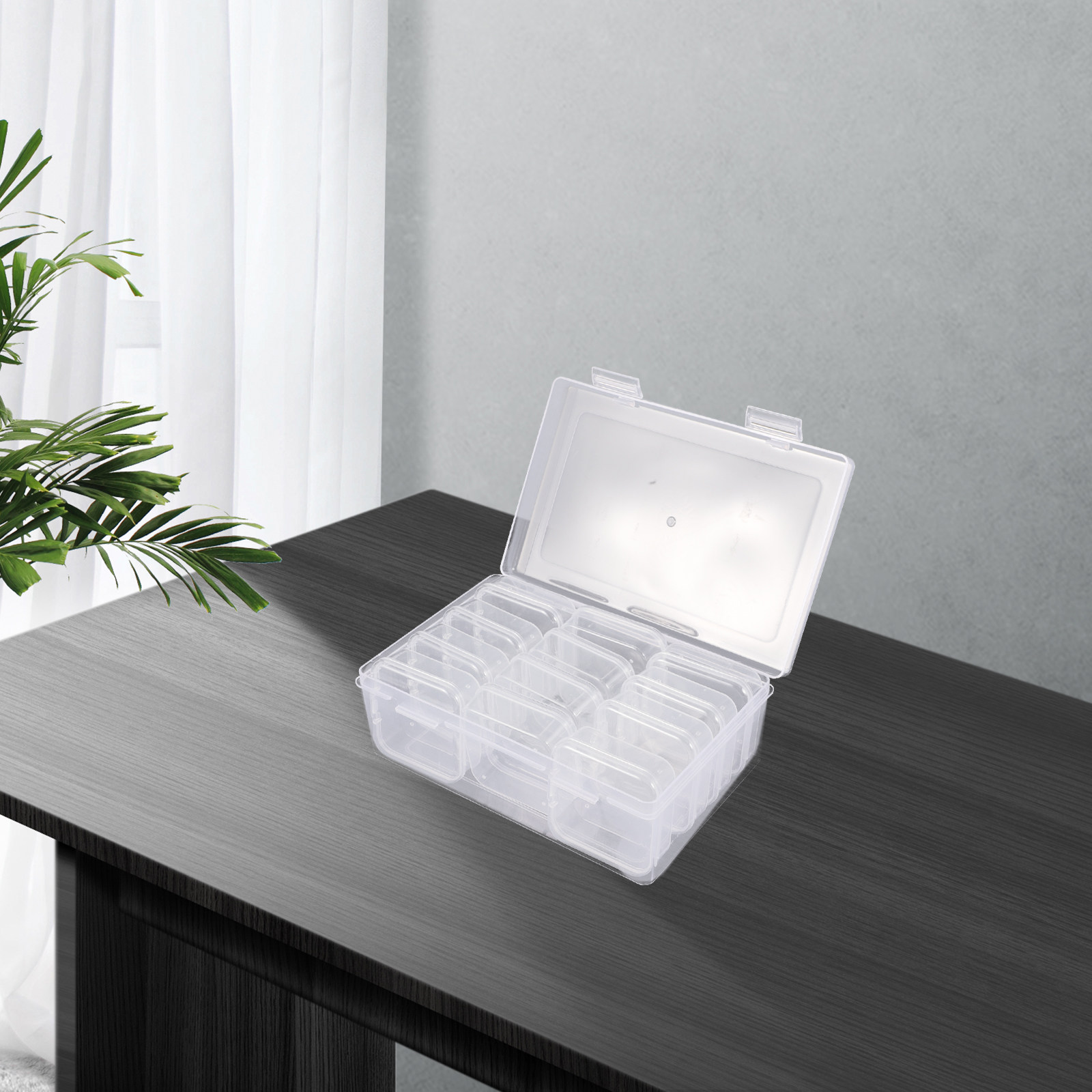 12Pcs Clear Plastic 12-Compart - The Art And Craft Of Jewelry のレビューと価格