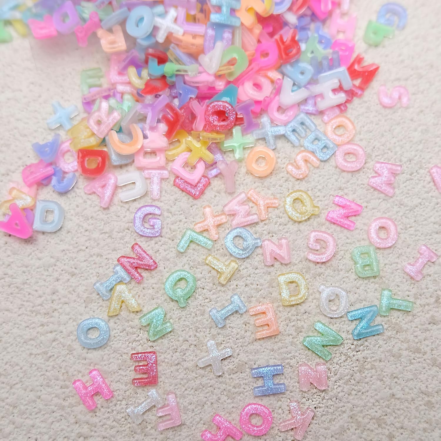 100pcs 3D Colorful Letter Nail - Art And Craft Letter Z のレビューと価格