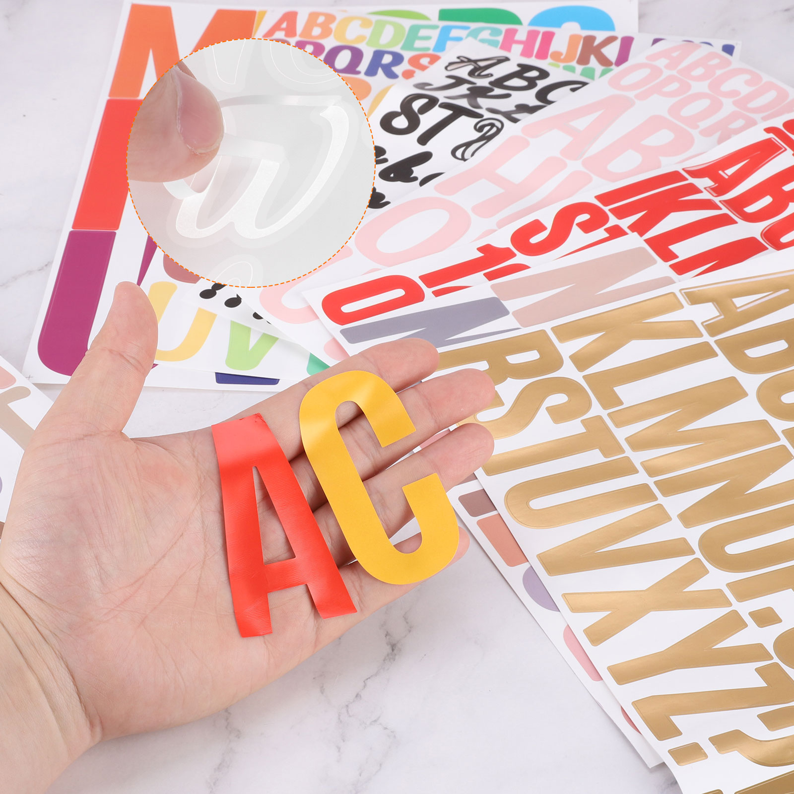12Sheets Vinyl Letter Stickers - Art Craft Notebook のレビューと価格