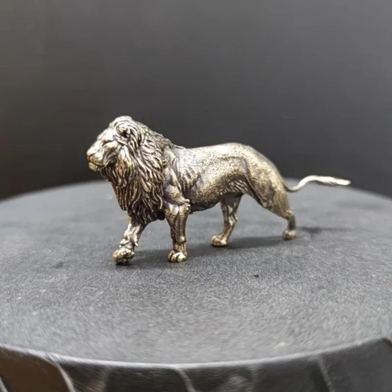 Mini Solid Brass Lion Sculptur - Art Craft Lion のレビューと価格
