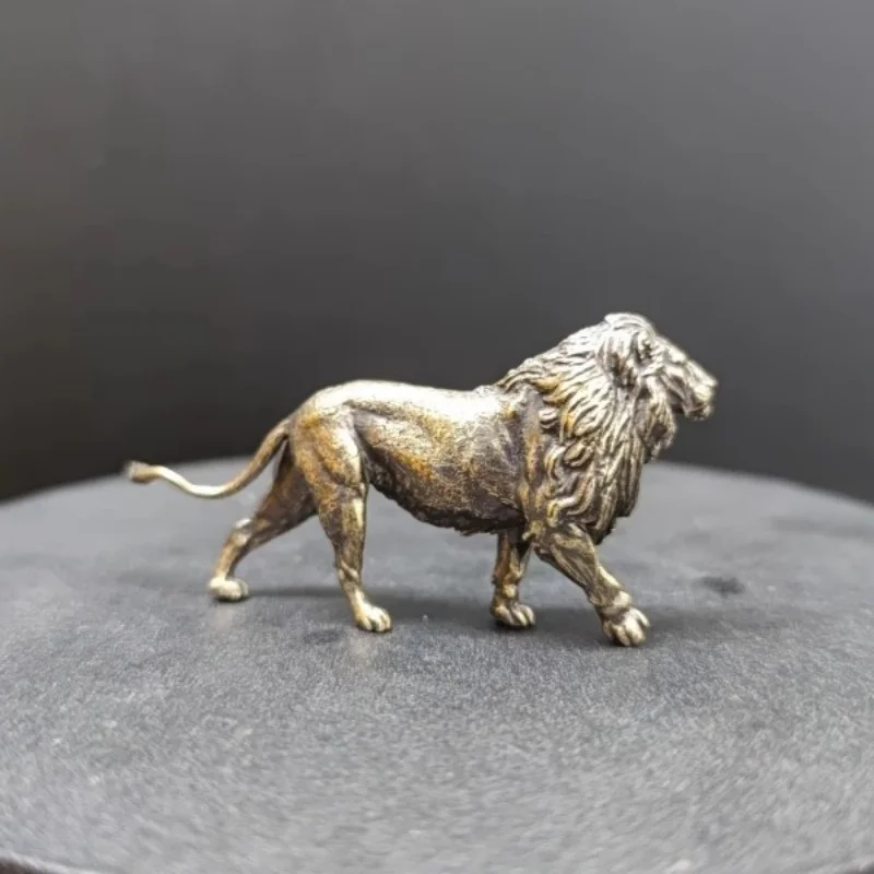 Mini Solid Brass Lion Sculptur - Art Craft Lion のレビューと価格