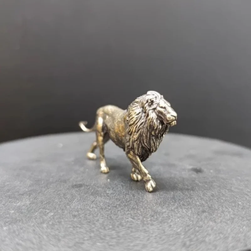 Mini Solid Brass Lion Sculptur - Art Craft Lion のレビューと価格