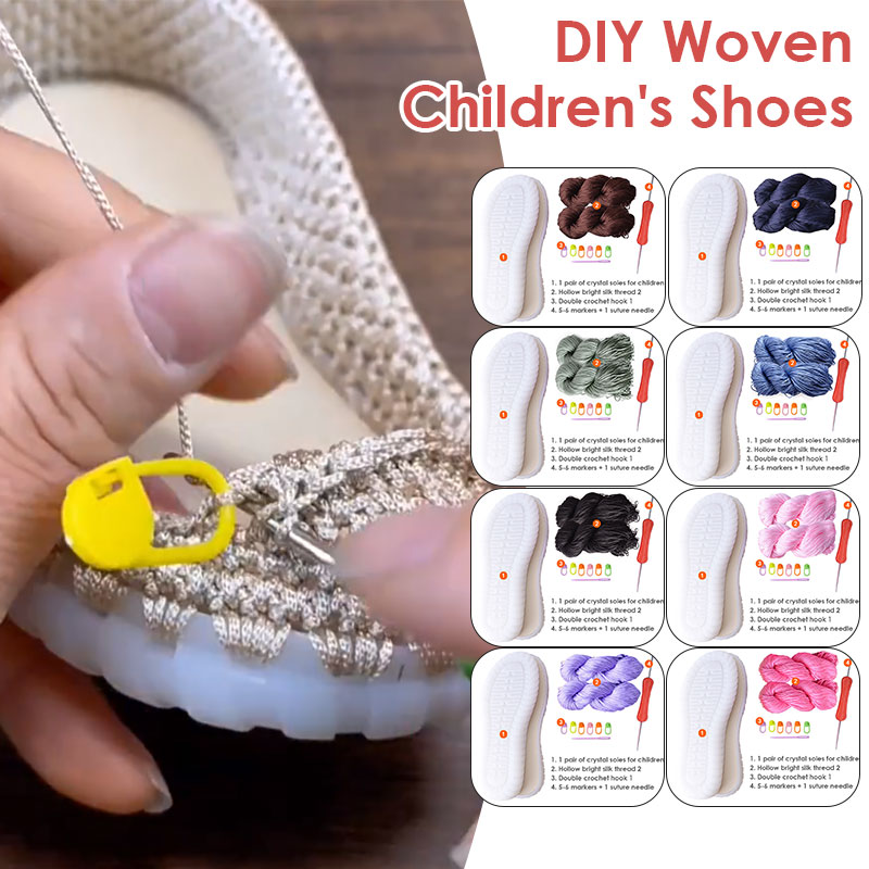 Children Hand-woven Hook Soles - Chalk Pastel Set のレビューと価格