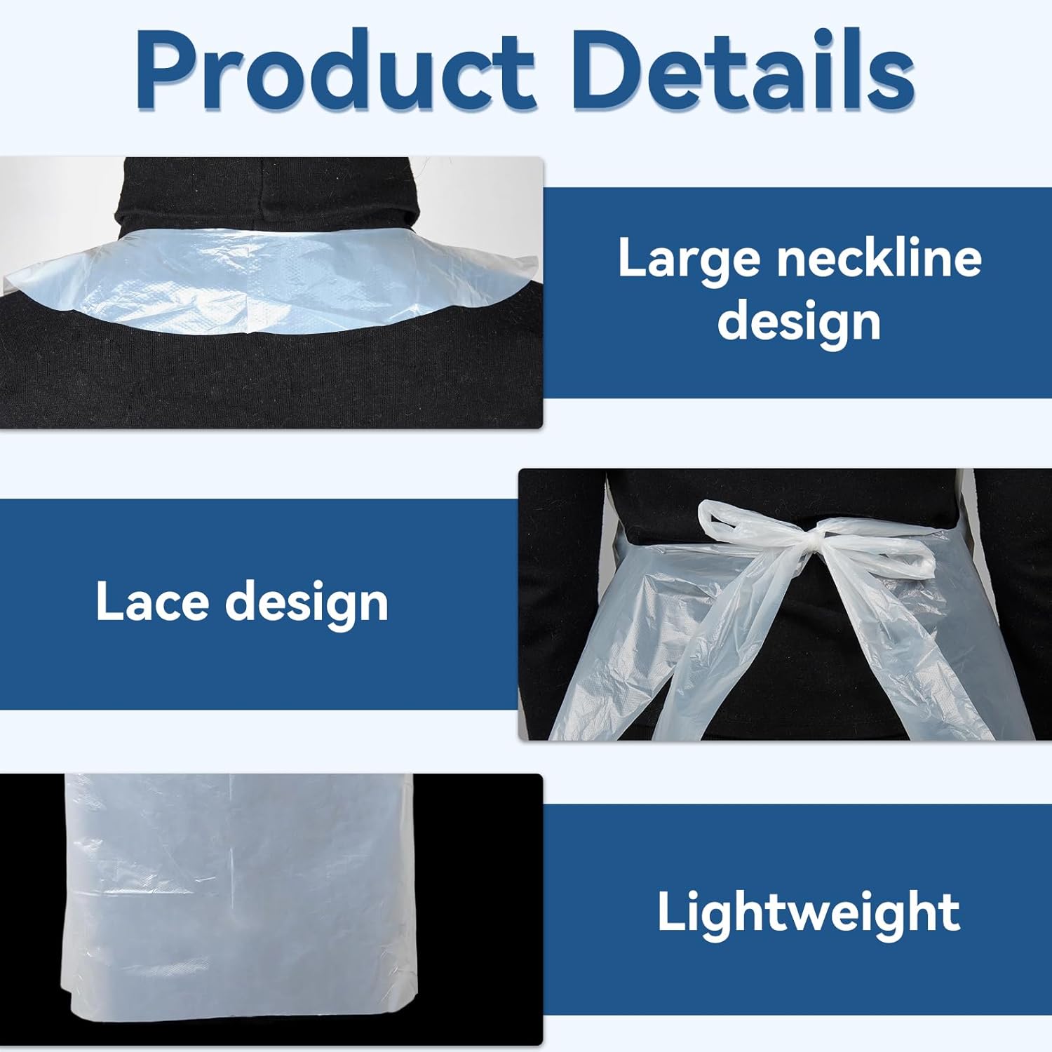Disposable White Plastic Apron - Art Craft Painting のレビューと価格