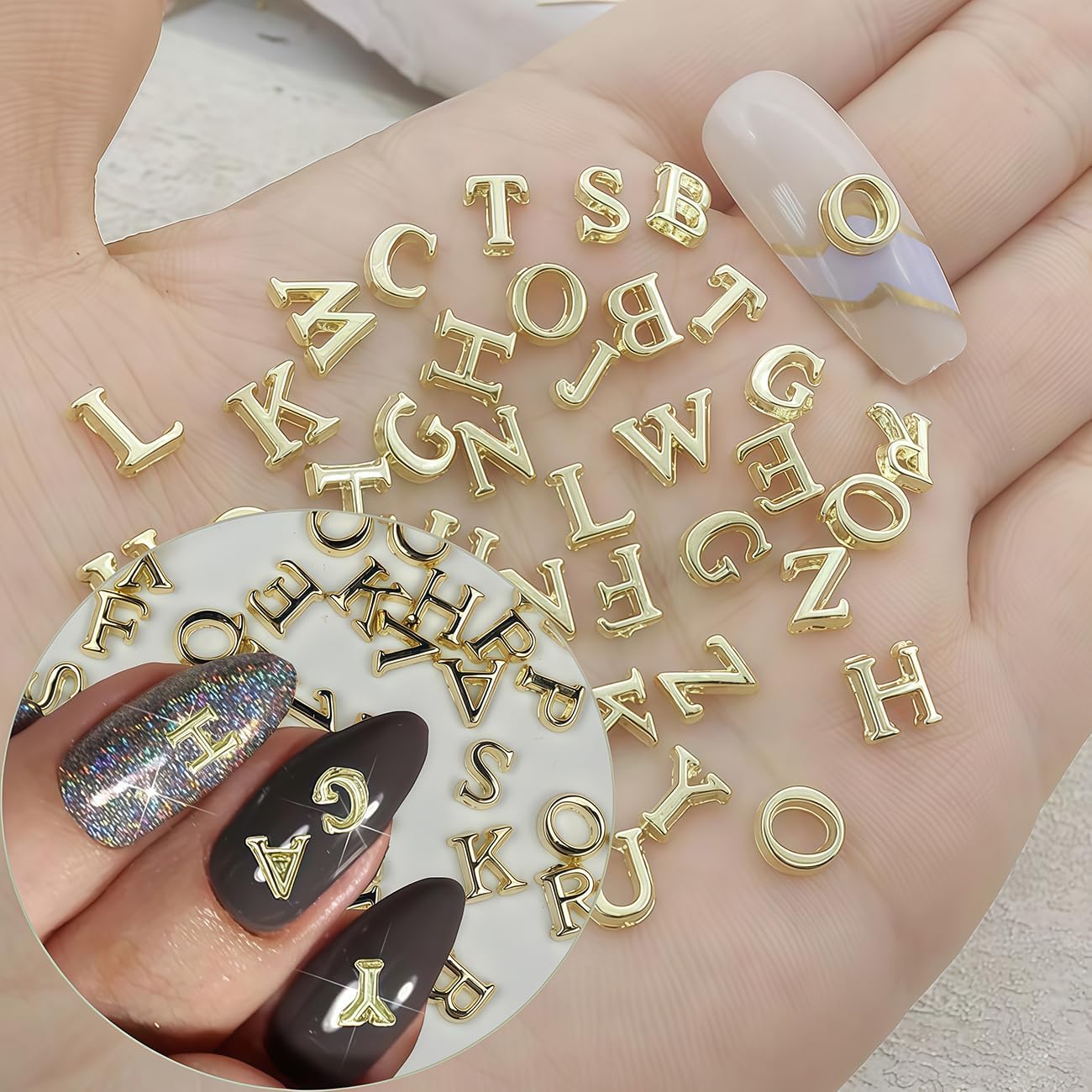 26pcs Holographic English Alph - Art And Craft Letter Z のレビューと価格