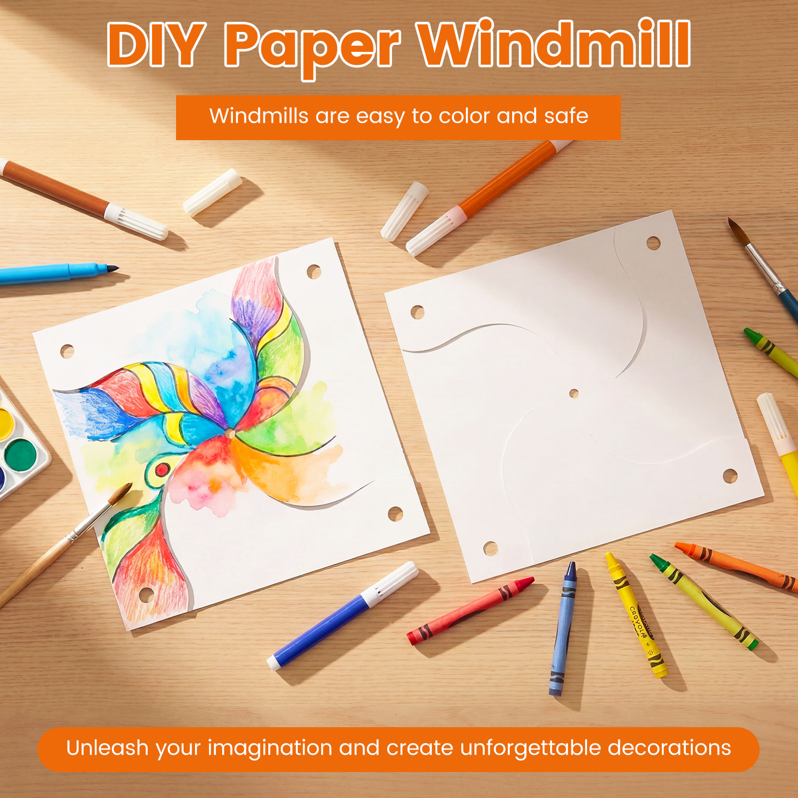 100Pcs DIY Paper Pinwheels Cra - Art Craft Earth Day のレビューと価格