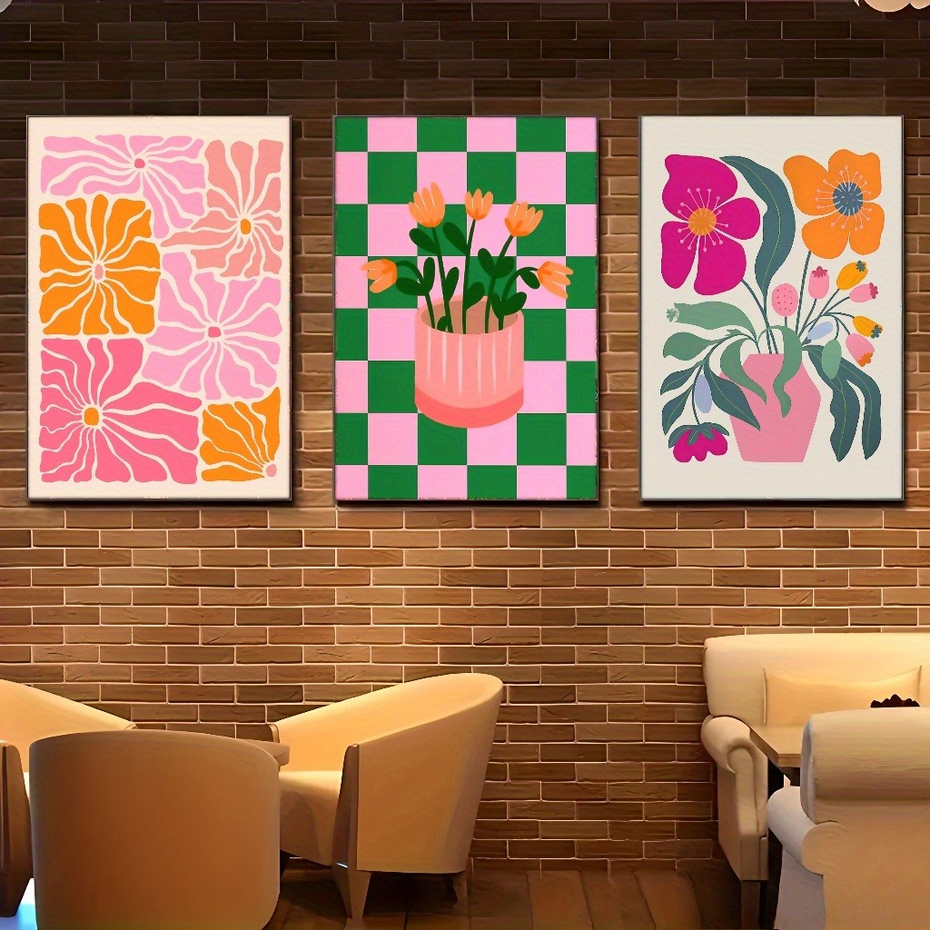 Vibrant Flowers and Vases Canv - Art Craft Vase のレビューと価格