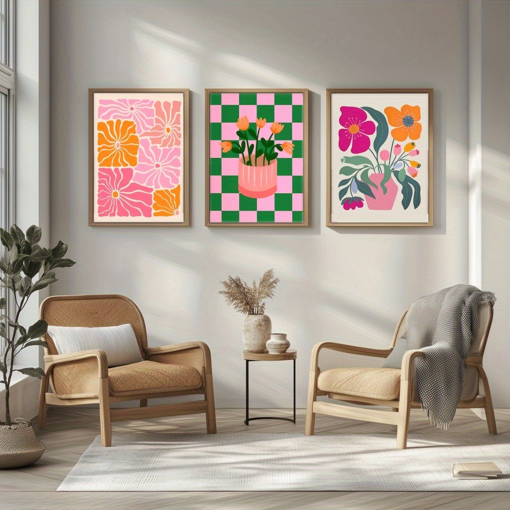 Vibrant Flowers and Vases Canv - Art Craft Vase のレビューと価格