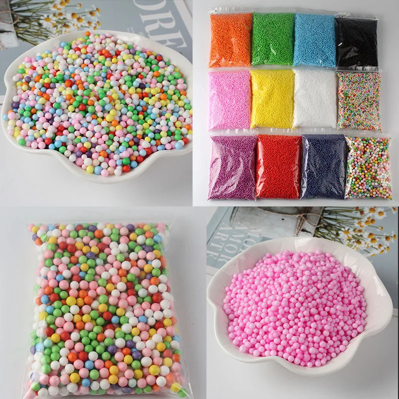 10g 2.5-3mm Foam Beads Colorfu - Art Craft Earth Day のレビューと価格