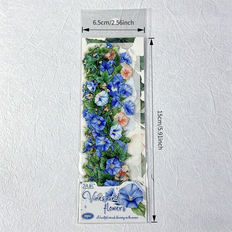 10Pcs PET Floral Trapezoid Sti - Art Craft Notebook のレビューと価格