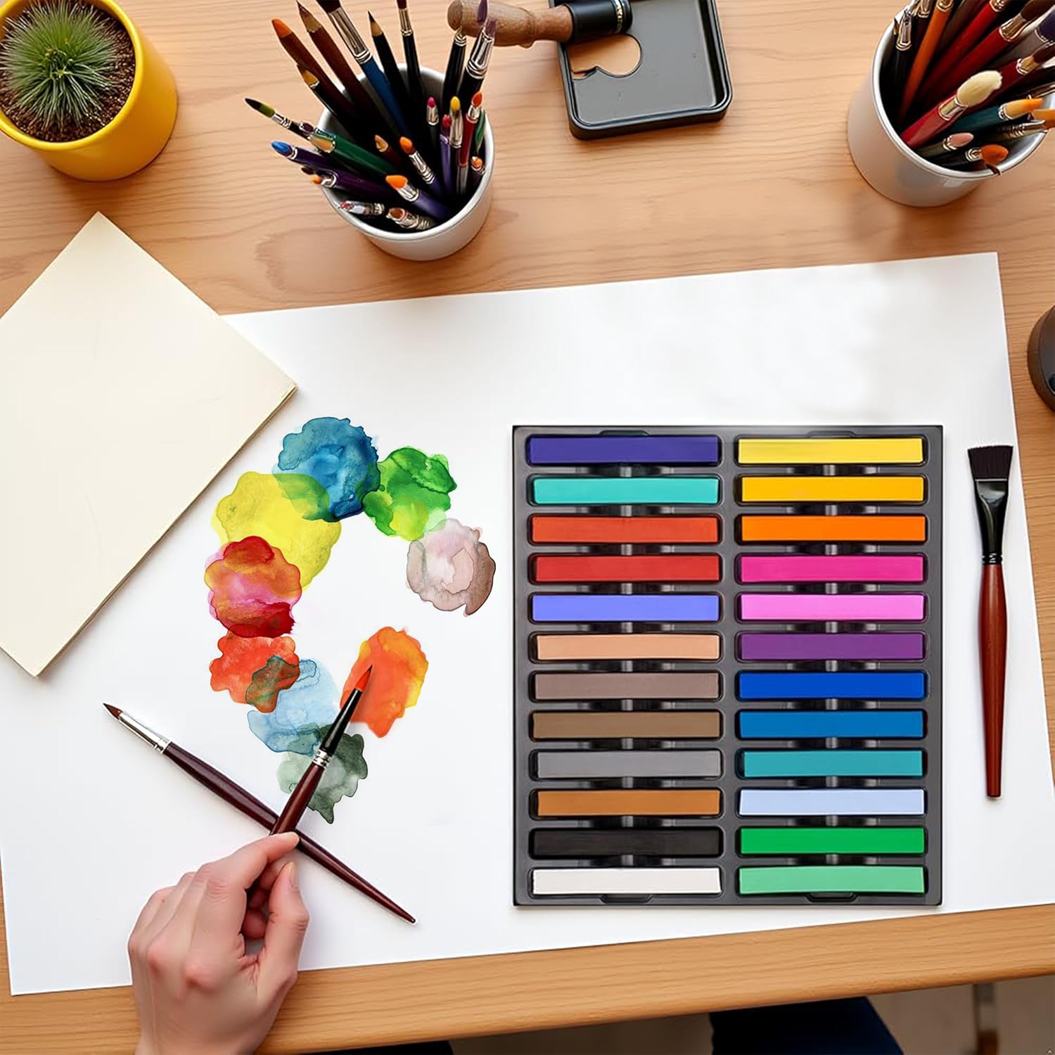 24 Vibrant Soft Pastel Chalk S - Chalk Pastel Set のレビューと価格