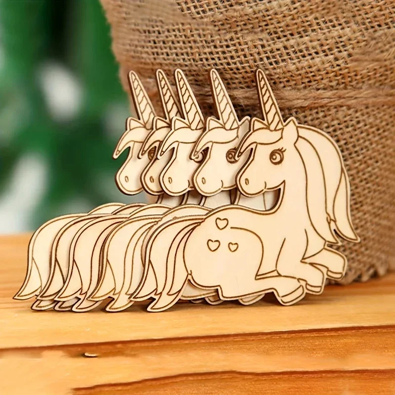 24Pcs Unicorn Wooden Craft Set - Art Craft Unicorn のレビューと価格