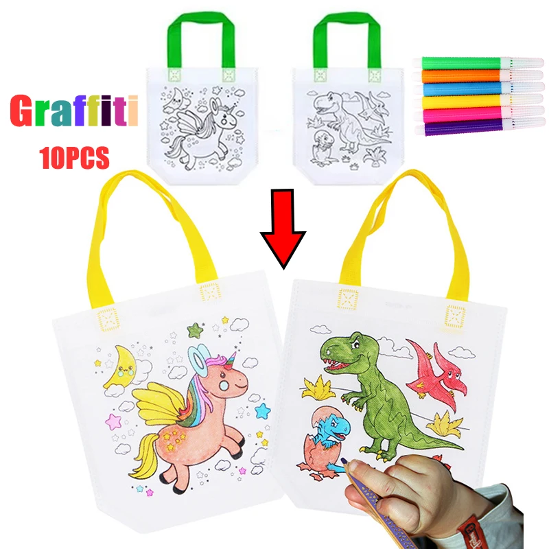 1-10pcs Sets DIY Graffiti Bag  - Art Craft Notebook のレビューと価格