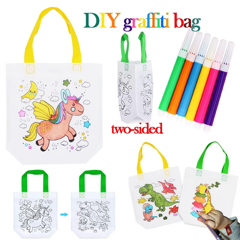 1-10pcs Sets DIY Graffiti Bag  - Art Craft Notebook のレビューと価格