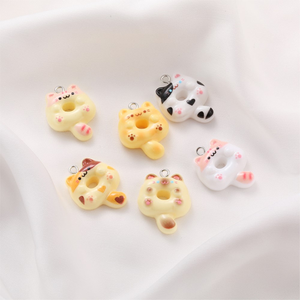 10Pcs Kawaii Cartoon Cat Resin - Art Craft Gifts のレビューと価格