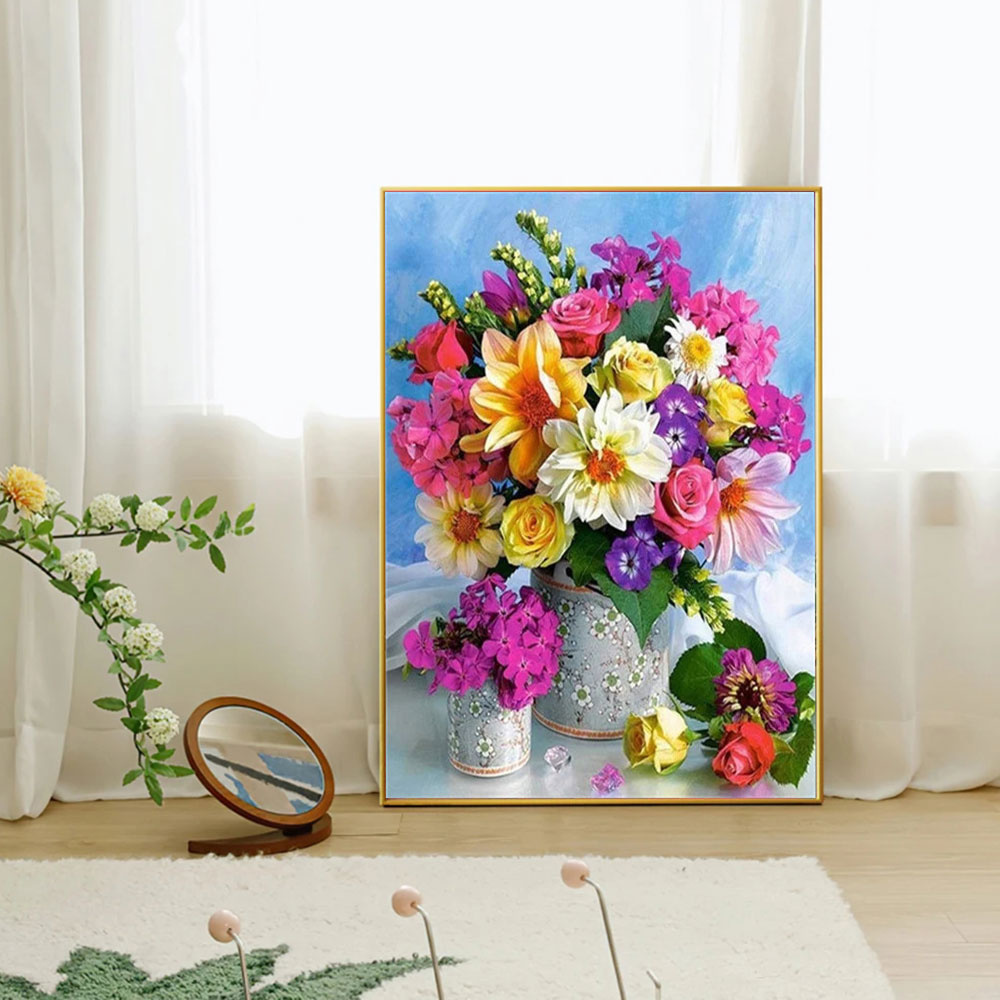 Full Diamond Mosaic Flower 5D  - Art Craft Vase のレビューと価格