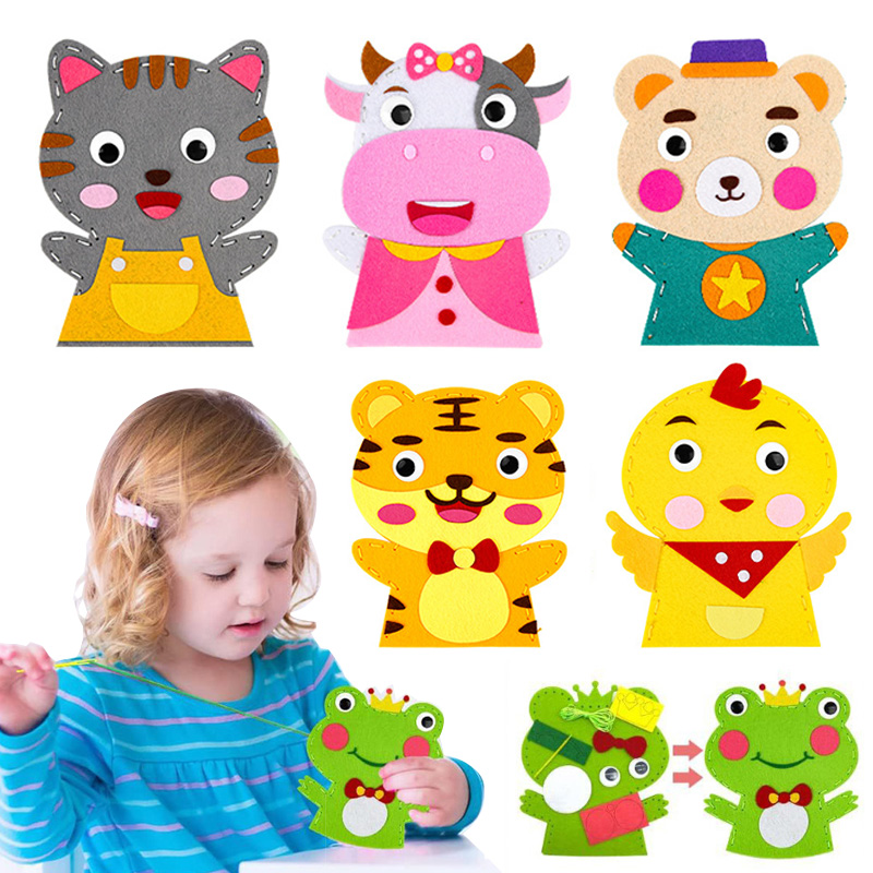 Cute Cartoon Animal Hand Puppe - Art Craft For 3 Year Old のレビューと価格