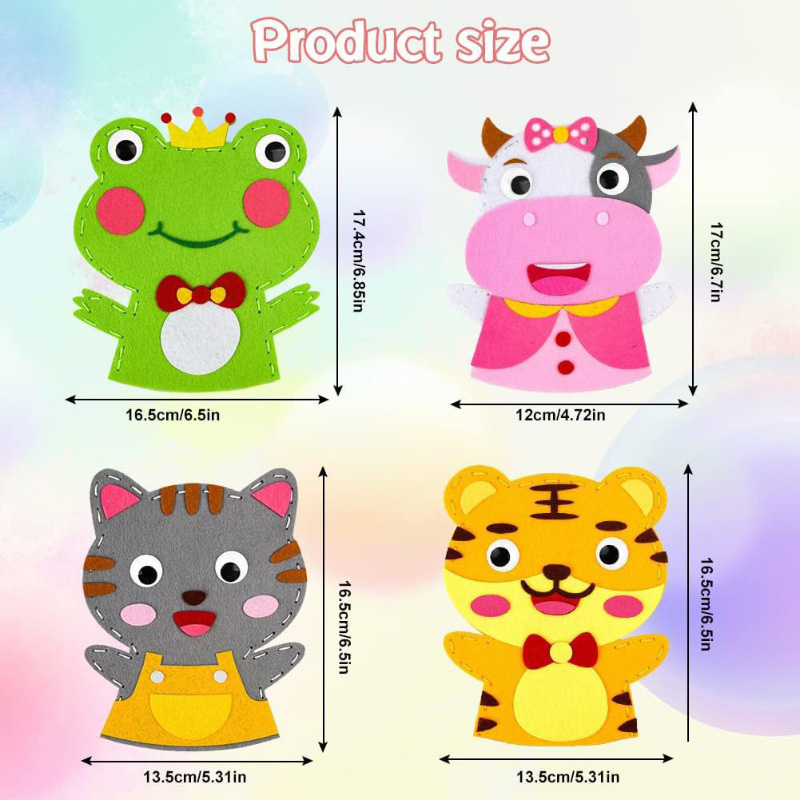 Cute Cartoon Animal Hand Puppe - Art Craft For 3 Year Old のレビューと価格