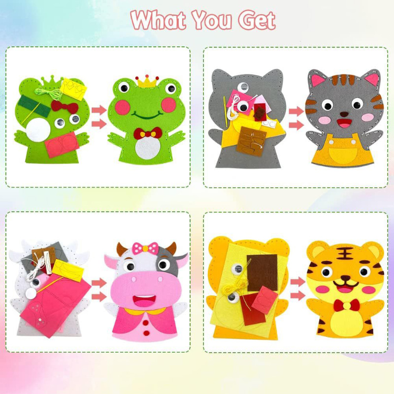 Cute Cartoon Animal Hand Puppe - Art Craft For 3 Year Old のレビューと価格