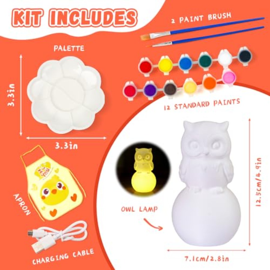 Paint Your Own Lamp Kit, Arts  - Art Craft Painting のレビューと価格