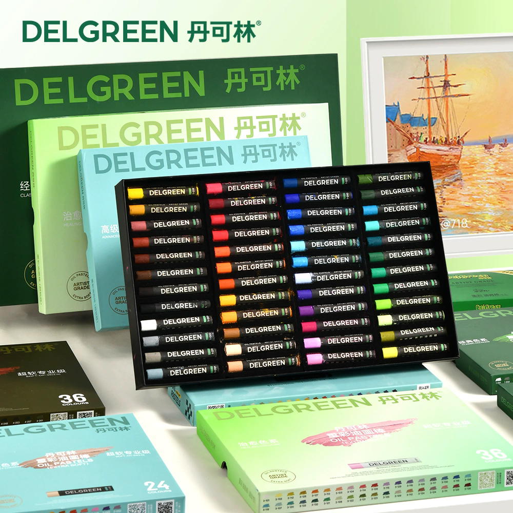 DELGREEN Artist Soft Oil Paste - Chalk Pastel Set のレビューと価格