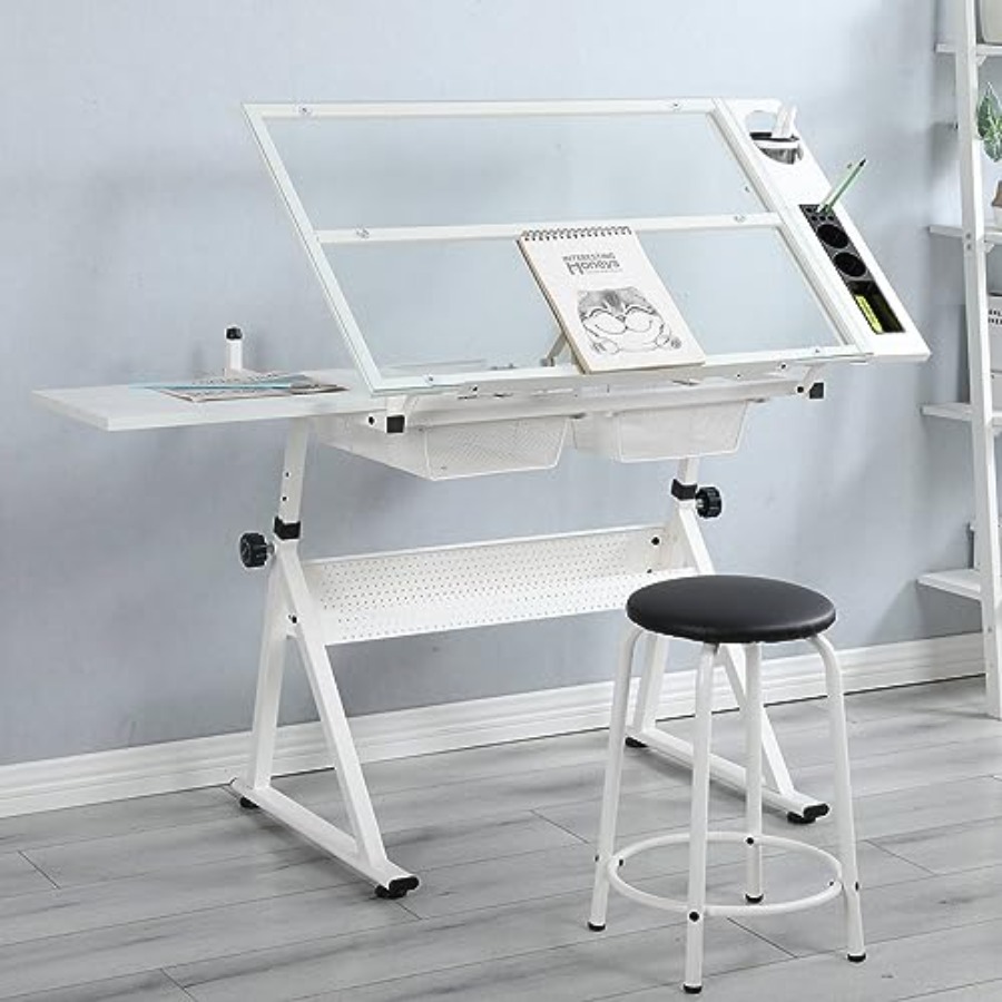 Drafting Table with Stool Mode - Art & Craft Supplies のレビューと価格