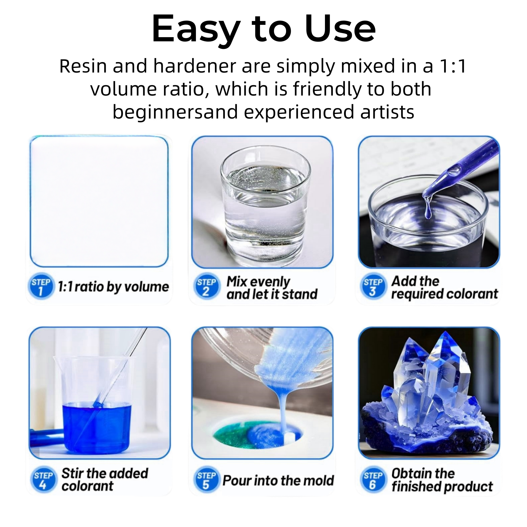 1:1 Crystal Clear Epoxy Resin  - The Art And Craft Of Jewelry のレビューと価格