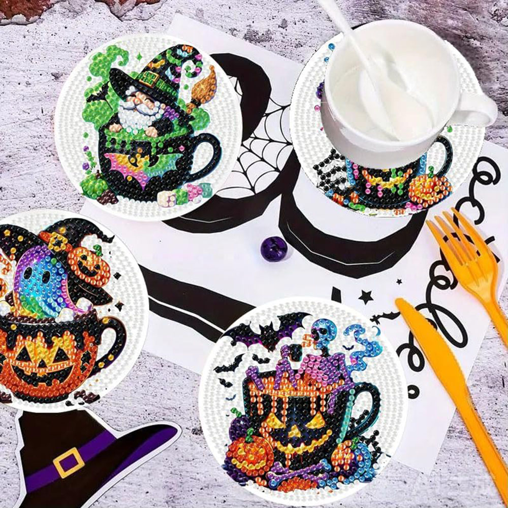 8PCS 5D Halloween Gnome Diamon - Art Craft Wood のレビューと価格