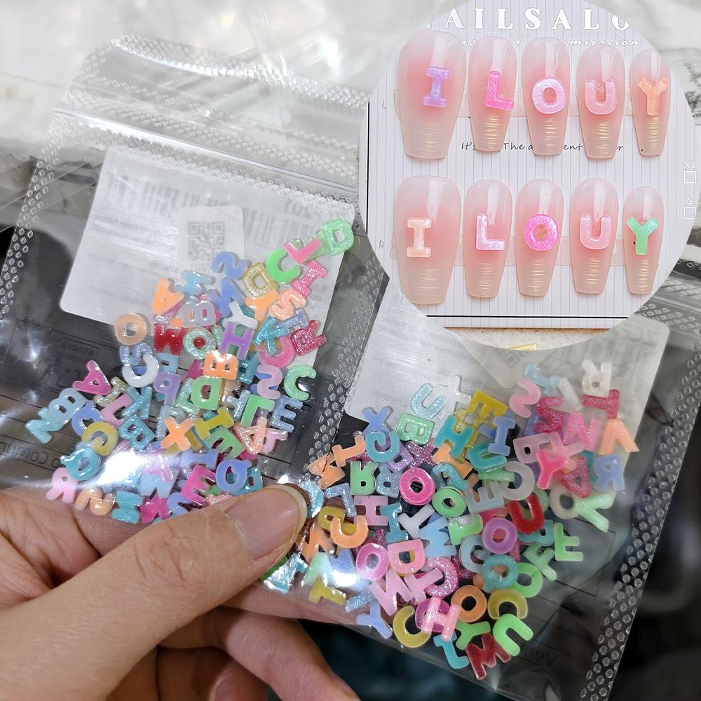 100/200Pcs 3D Candy Color Lett - Art And Craft Letter Z のレビューと価格