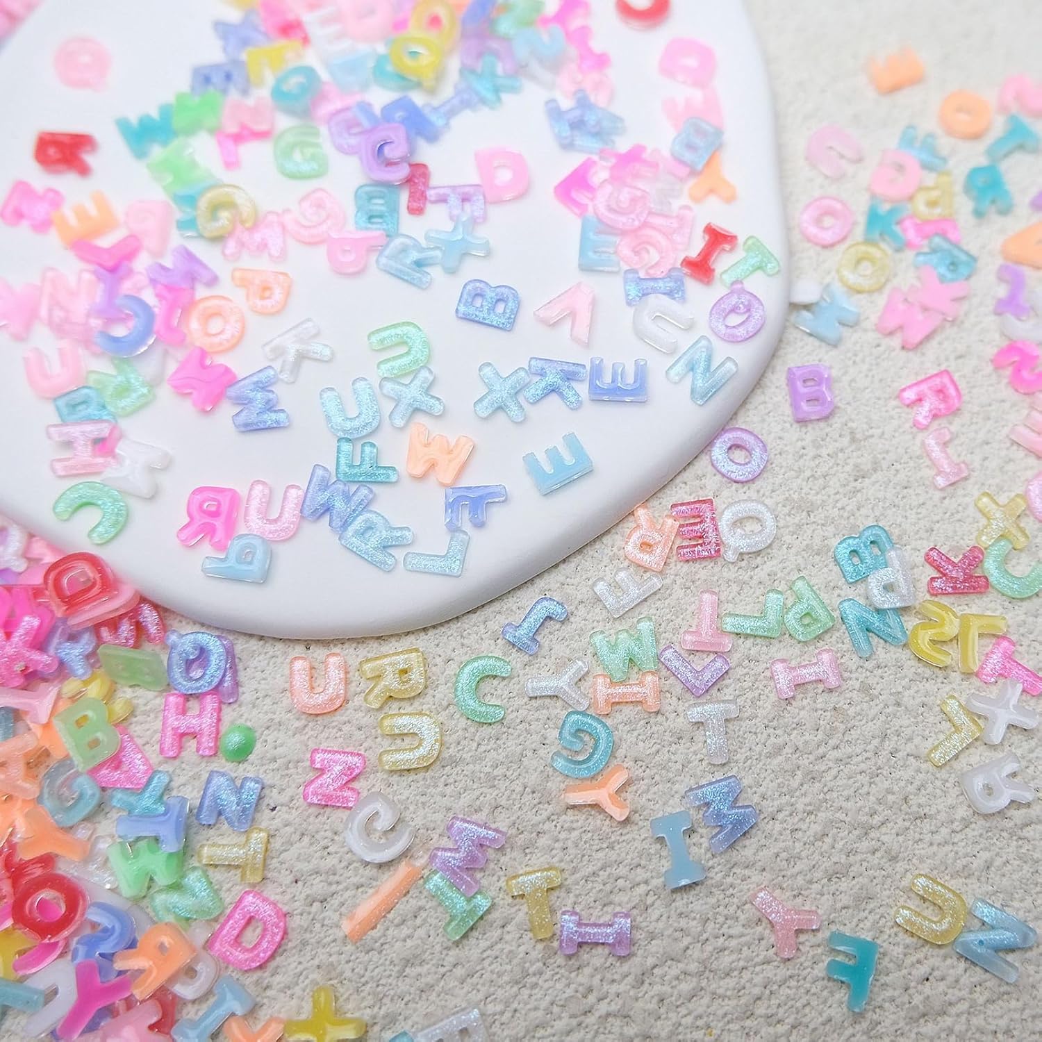 100/200Pcs 3D Candy Color Lett - Art And Craft Letter Z のレビューと価格