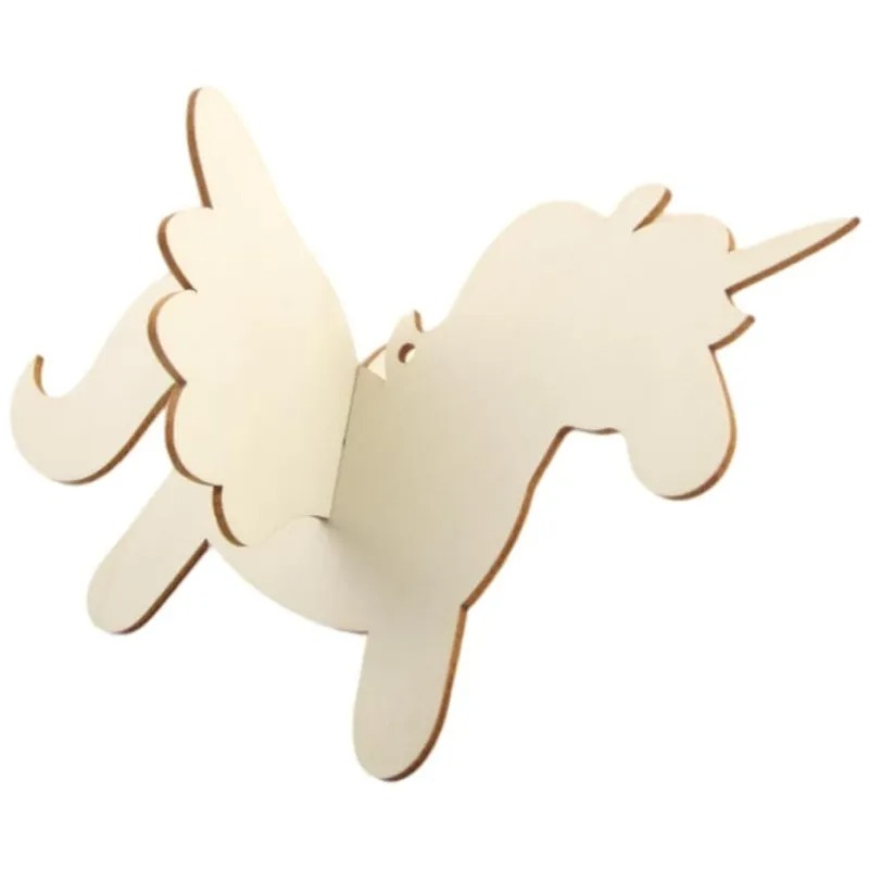 5pcs/lot Blank Wooden Hanging  - Art Craft Unicorn のレビューと価格