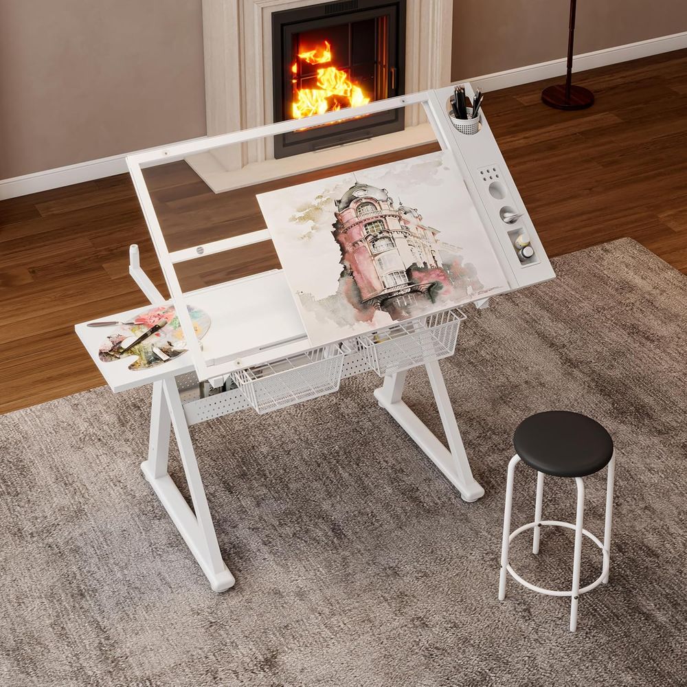 Adjustable Art Desk with Tempe - Art & Craft Supplies のレビューと価格