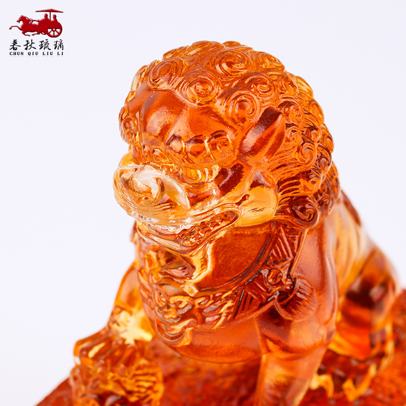 Coloured glaze lion seal ornam - Art Craft Lion のレビューと価格