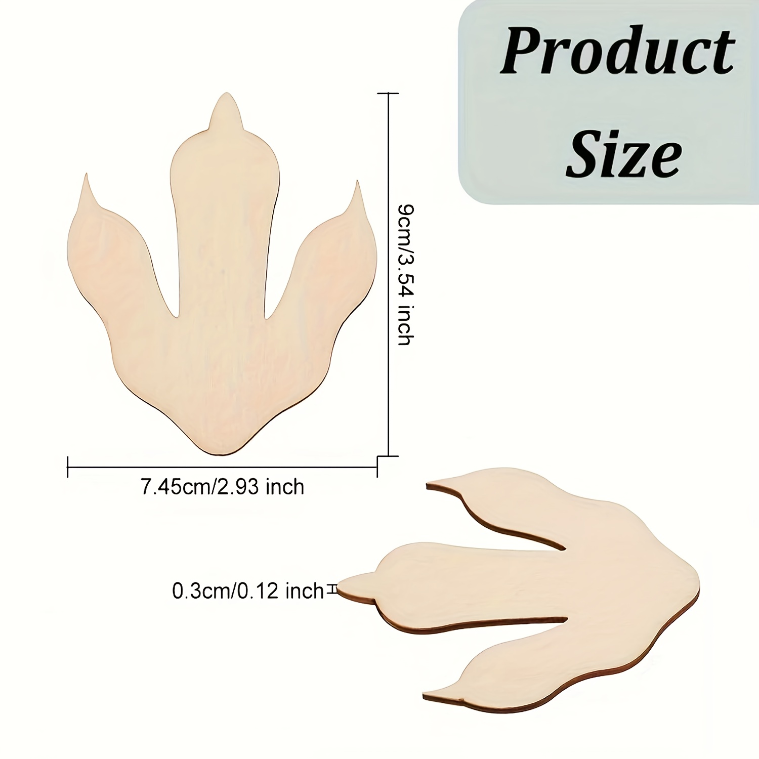 10/20 Pieces Wooden Dinosaur F - Dinosaur And Craft のレビューと価格