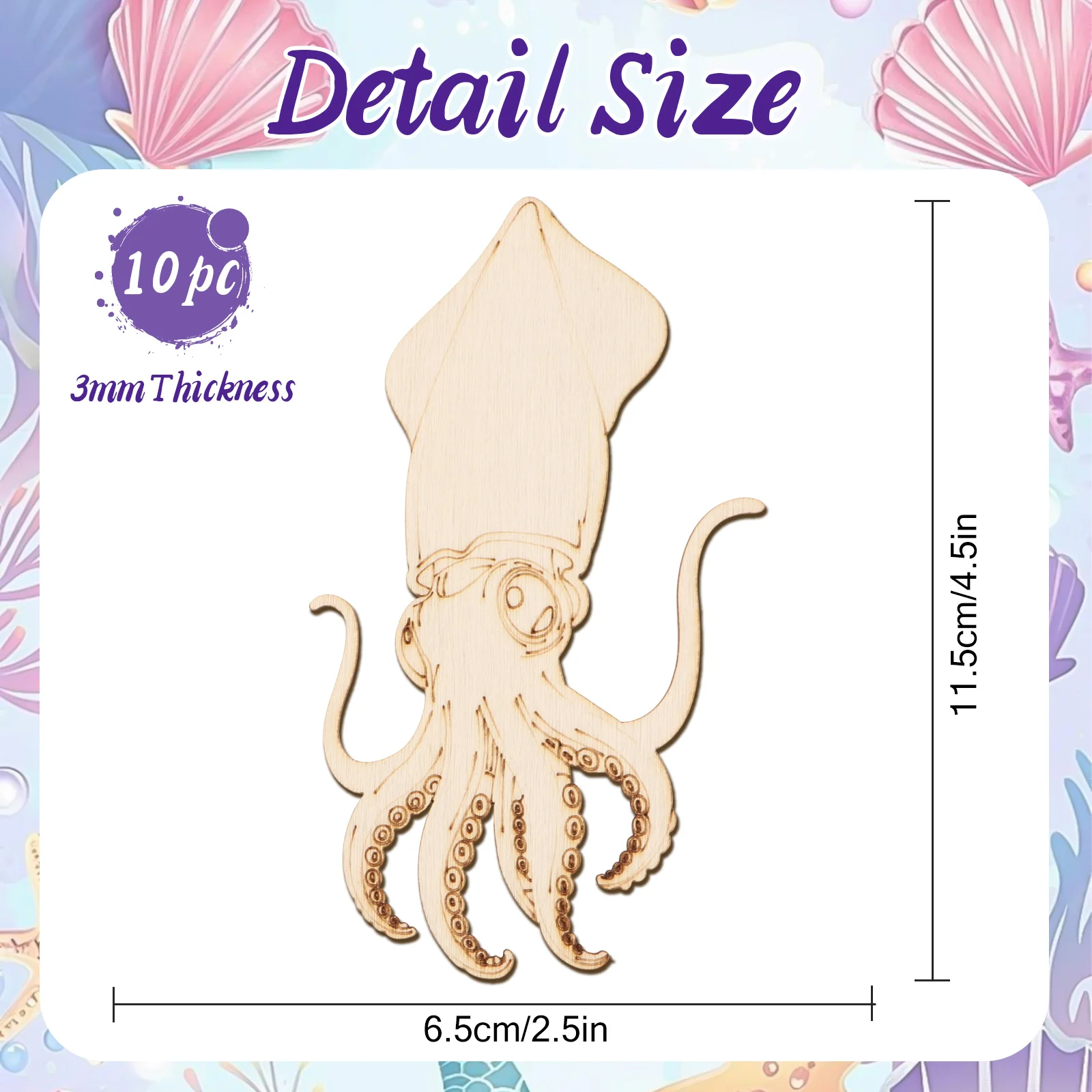 10pcs/set Unfinished Wood Craf - Art & Craft Supplies のレビューと価格
