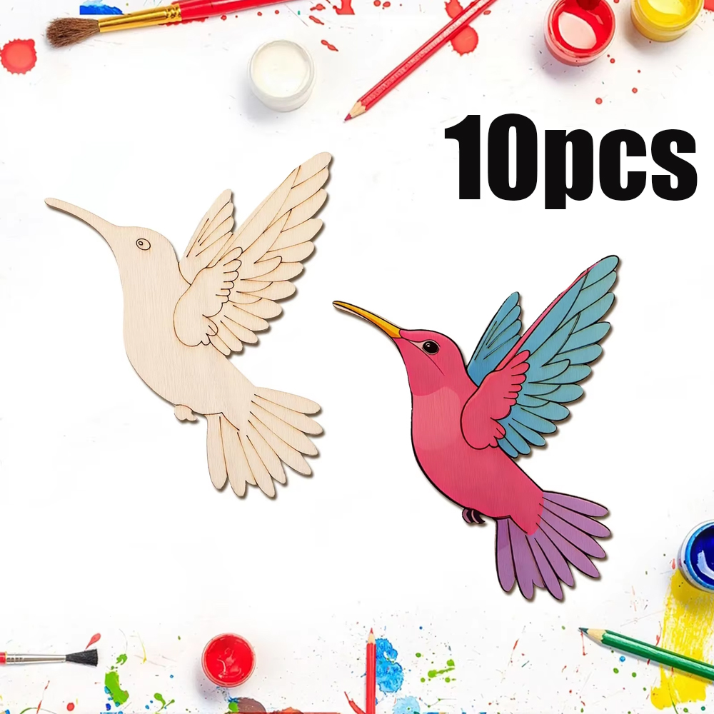 10pcs Unfinished Wood Animal B - Art & Craft Supplies のレビューと価格