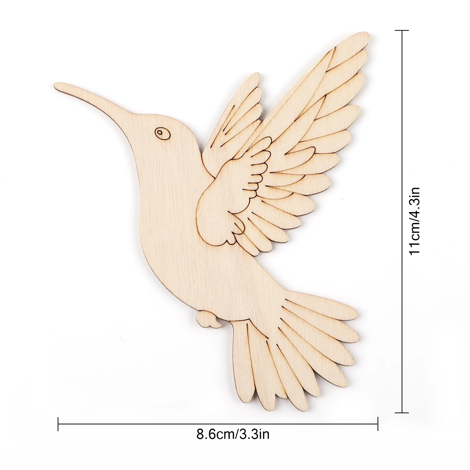 10pcs Unfinished Wood Animal B - Art & Craft Supplies のレビューと価格