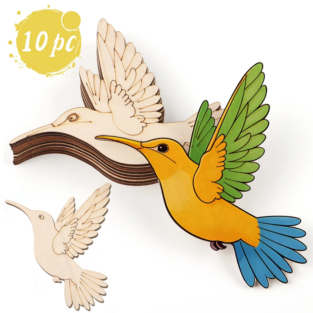 10pcs Unfinished Wood Animal B - Art & Craft Supplies のレビューと価格