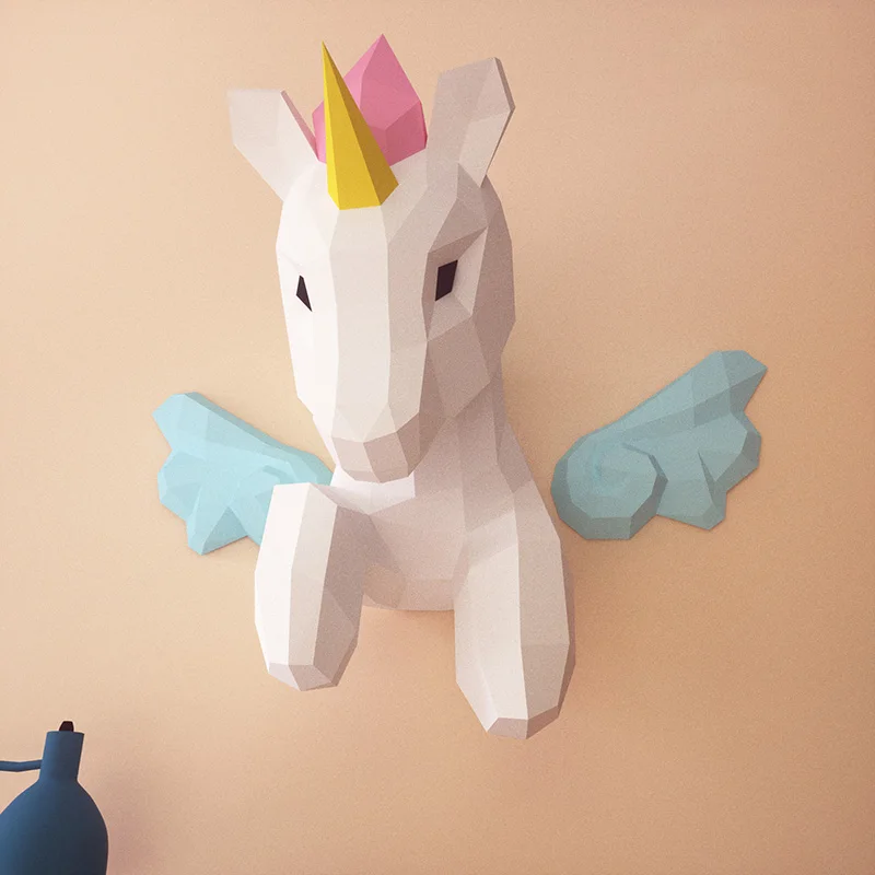Rainbow Unicorn Animal Wall De - Art Craft Unicorn のレビューと価格