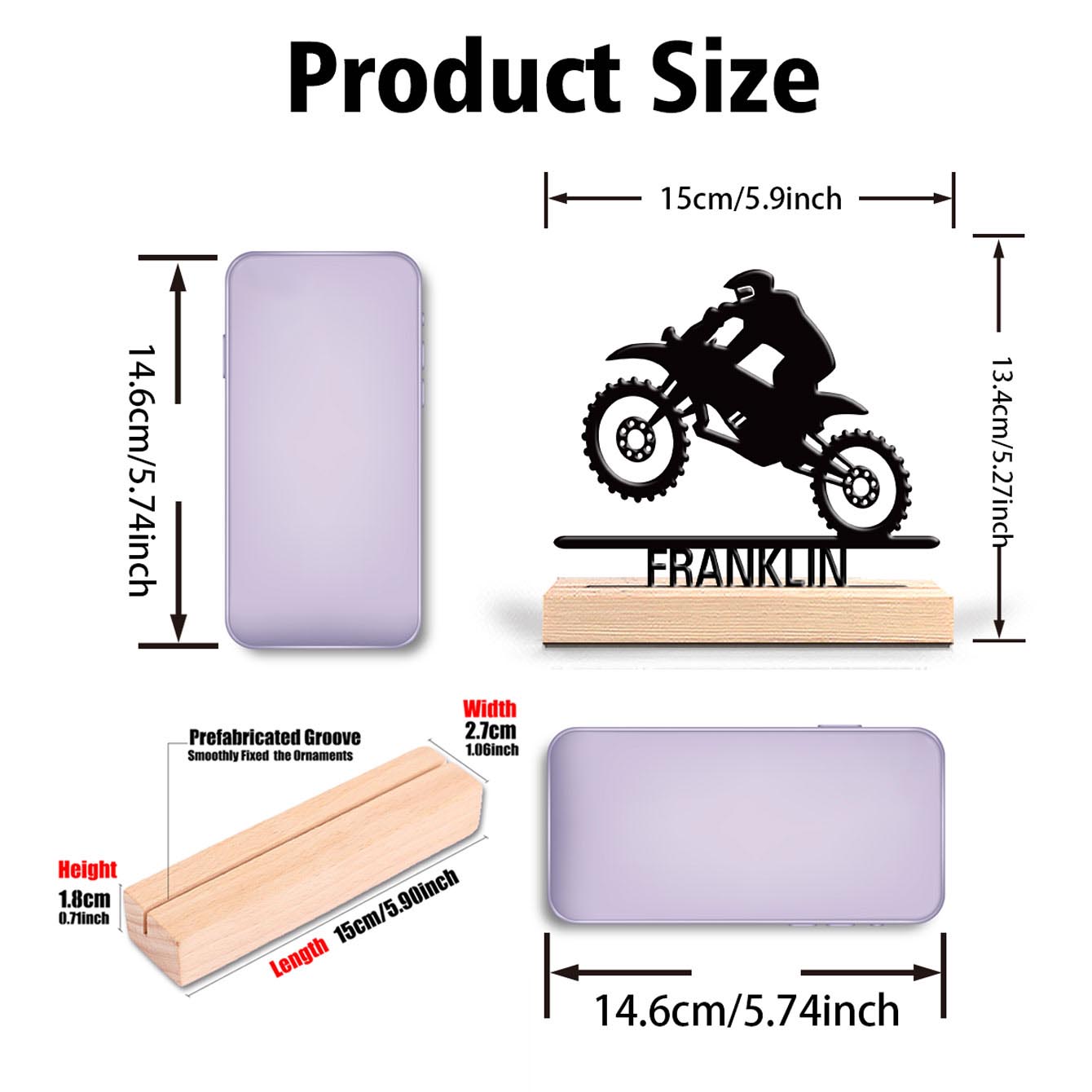 1pc Abstract Motorbike jumping - Art Craft Wood のレビューと価格