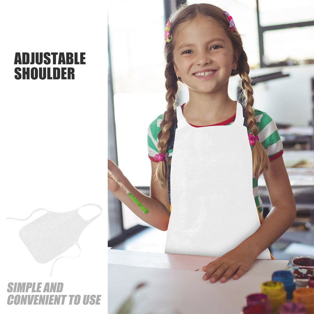 20Pcs Kids Painting Aprons Whi - Art Craft 5 Year Old のレビューと価格