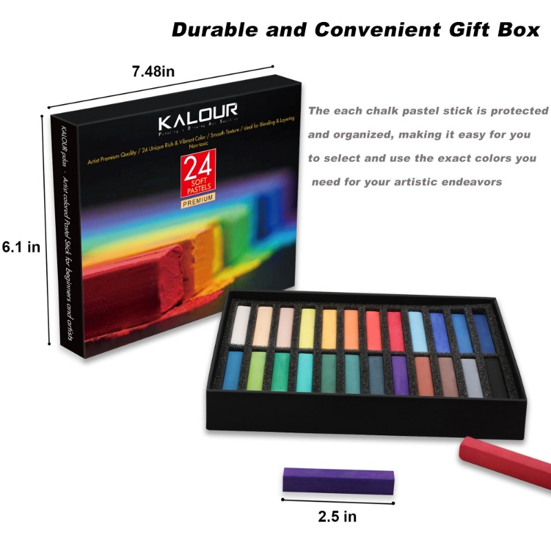 24Colors Set Soft Pastel Maste - Chalk Pastel Set のレビューと価格