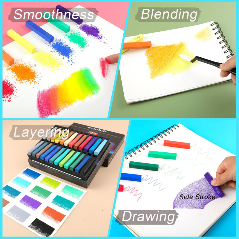 24Colors Set Soft Pastel Maste - Chalk Pastel Set のレビューと価格