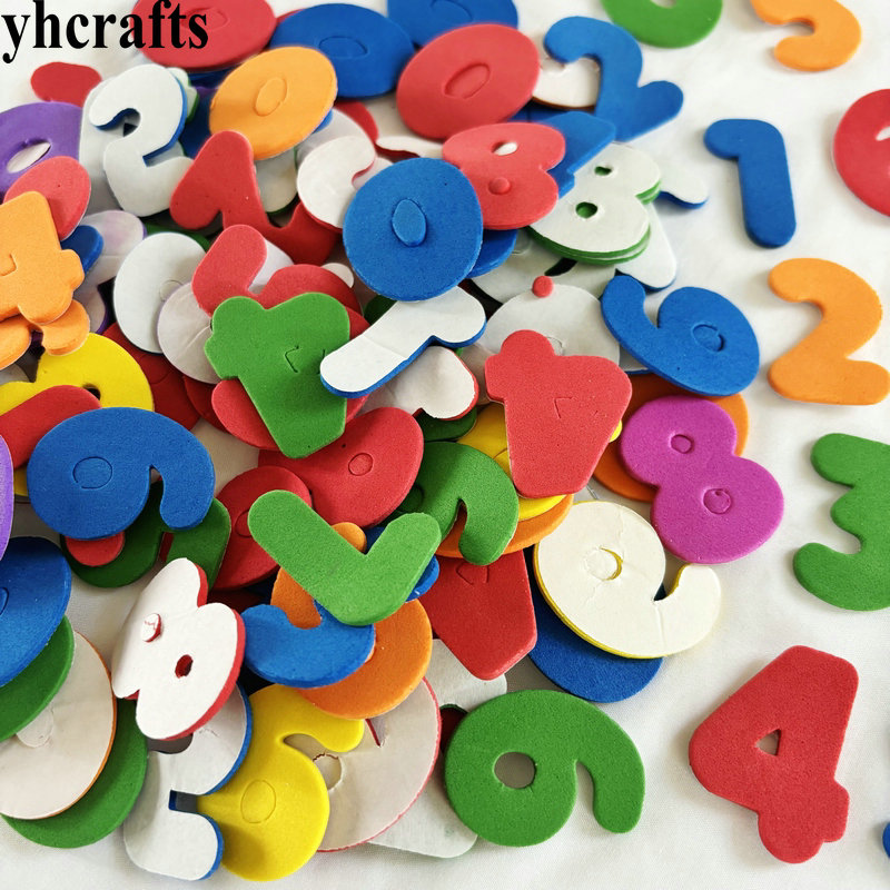 150PCS Mixed color 0-9 number  - Art And Craft Letter Z のレビューと価格