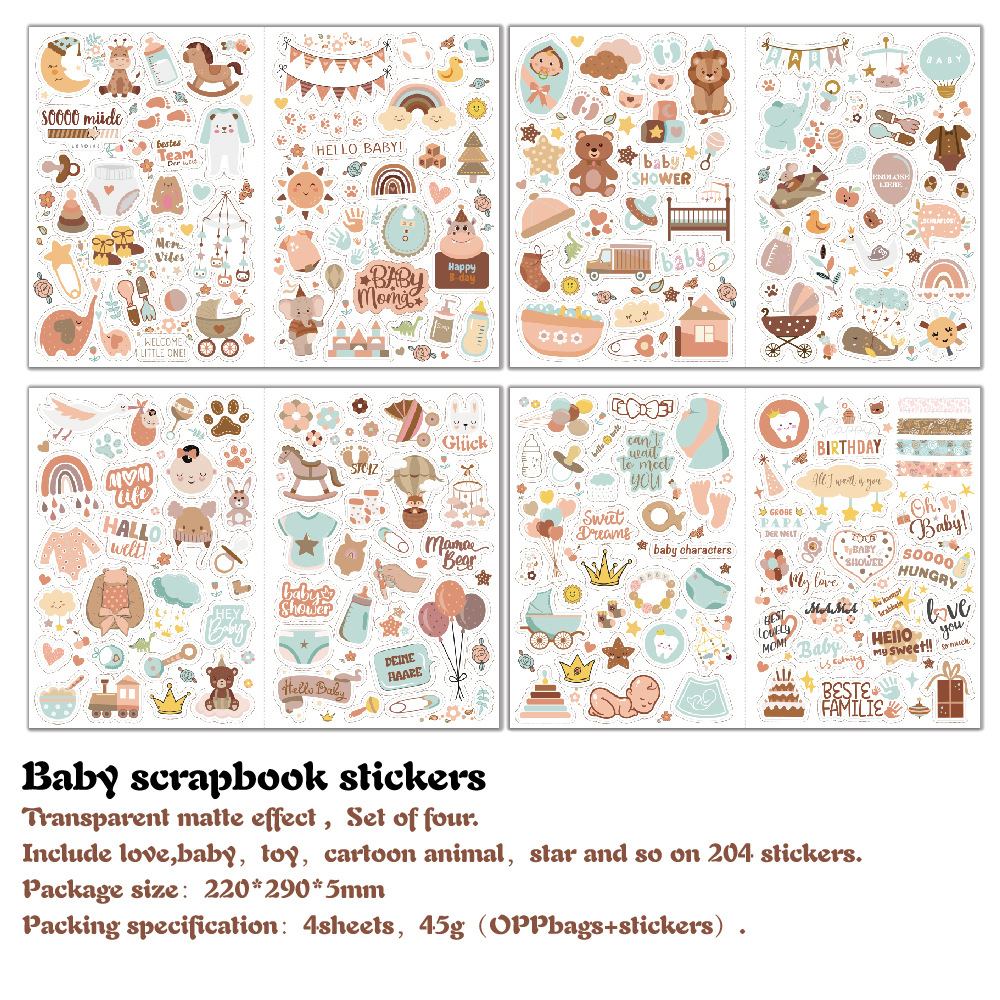 4 sheets/pack Baby Scrapbook S - Art Craft For 3 Year Old のレビューと価格