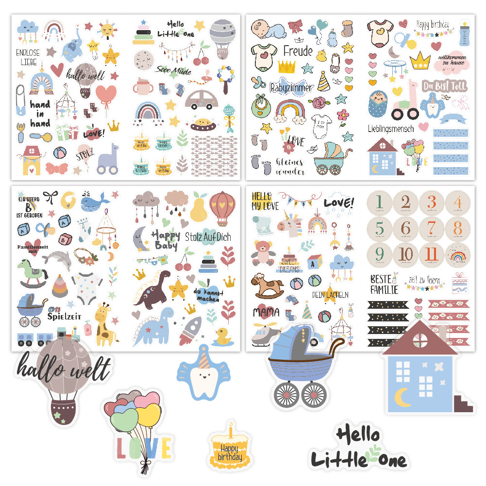 4 sheets/pack Baby Scrapbook S - Art Craft For 3 Year Old のレビューと価格